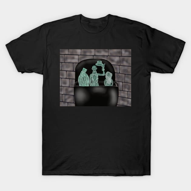 Hitchhiking ghosts T-Shirt by tesiamarieart